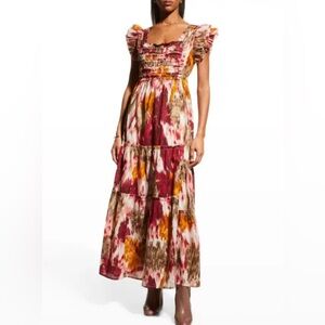 Love The Label Elsa Maxi Dress in Savannah Print - Sz Med, Like New!